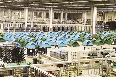 復(fù)工生產(chǎn)帳篷安“家”