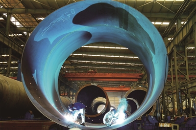 風(fēng)電塔筒生產(chǎn)紅火